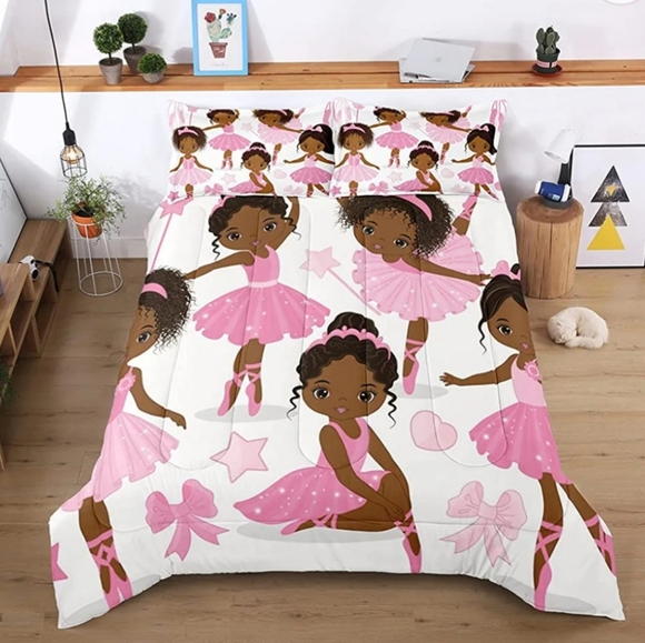 New Princess ballerina 4 piece twin bedding set - Picture 15 of 15